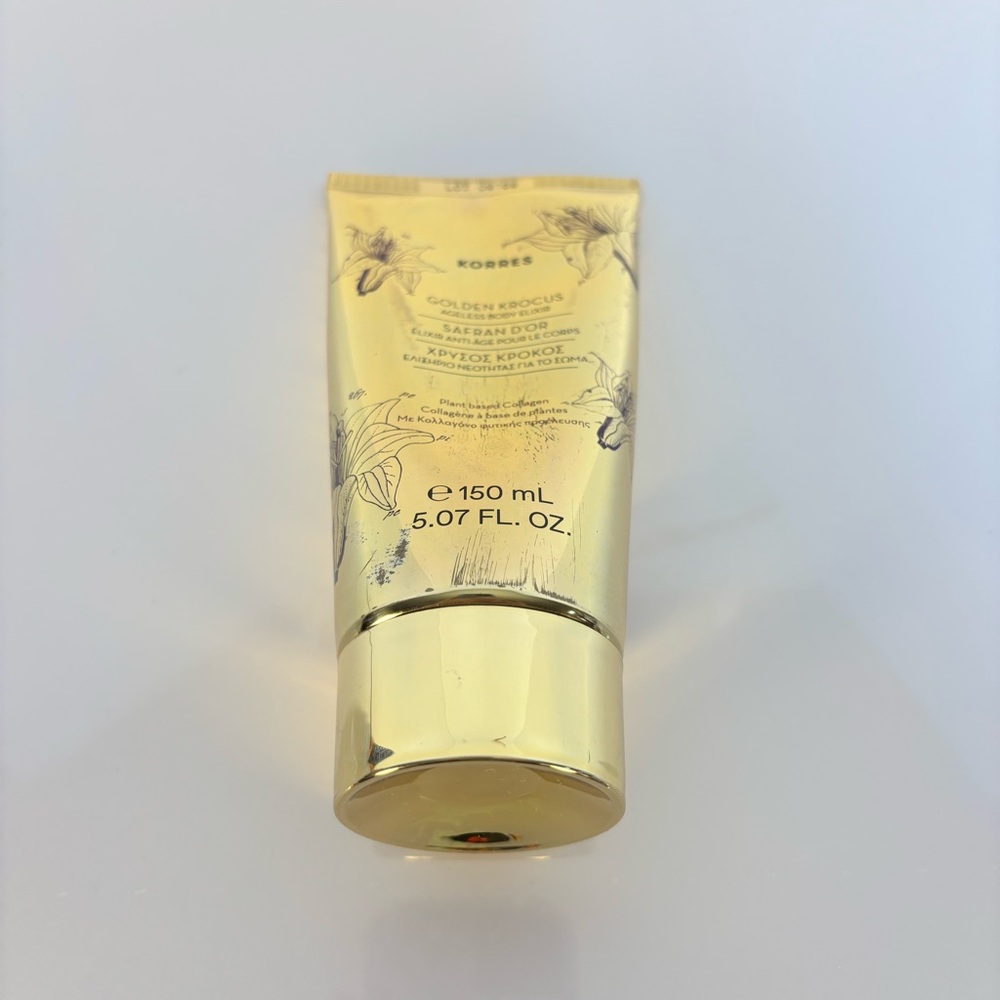 Korres Golden Krocus Ageless Body Elixir 5.07 Fl oz / 150 ml- Gold - Picture 2 of 4